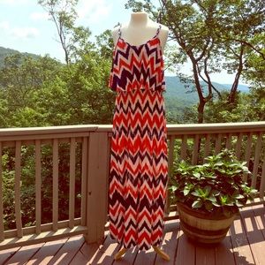 ♥️NWT Chevron Print Maxi Dress Sz. XL
